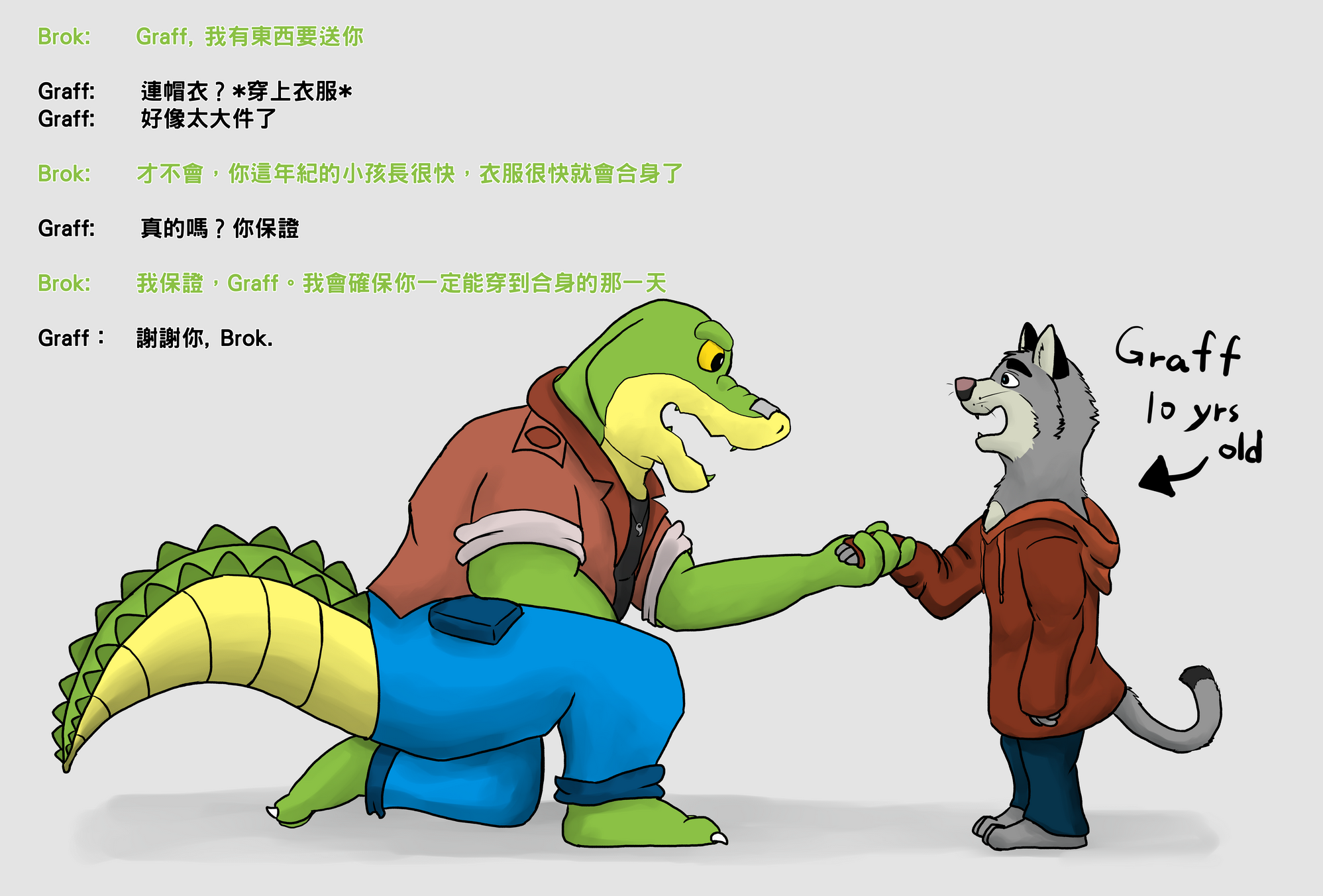 我畫的鱷魚偵探二創